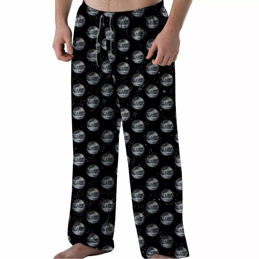 NWT Men's Baby Yoda Pajama Pants Sleep Star Wars Mandalorian 2X XXL Grogu